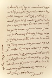 Facsimile of a Letter Dated 10th August 1623 from James I to Prince Charles, Printed by Manzi Joyant & Co. Paris, 1904